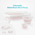 Foldable Baby Bathtub Set -- 3 pcs.