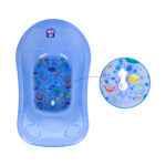 Patterned Transparent Baby Bathtub with Drain